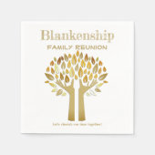 Handling Up Tree Blätter Family Wiedersehen Essent Serviette (Vorderseite)