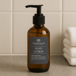 Handlosetikett für die benutzerdefinierte Black Mo Lebensmitteletikett