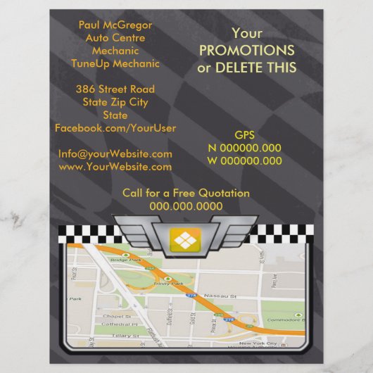 Handlung konzentriert/Mechanic Flyer (Hinten)