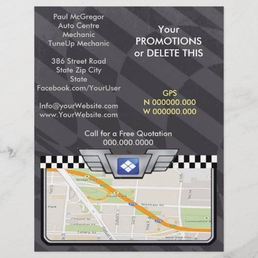 Handlung konzentriert/Mechanic Flyer (Hinten)