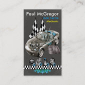 Handlung konzentriert/Mechanic Geschäft Card Visitenkarte (Vorderseite)