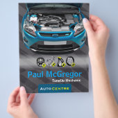 Handlung konzentriert - TuneUp Mechanic Flyer (Hand)