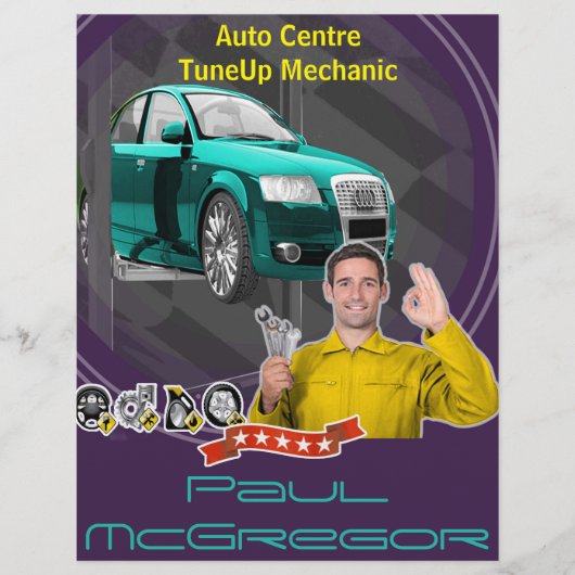 Handlung konzentriert - TuneUp Mechanic Flyer (Vorne)