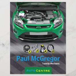 Handlung konzentriert - TuneUp Mechanic Flyer