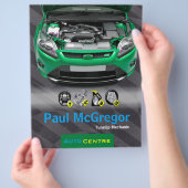 Handlung konzentriert - TuneUp Mechanic Flyer (Hand)