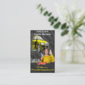 Handlung konzentriert - TuneUp Mechanic Geschäft Visitenkarte (Stehend Vorderseite)