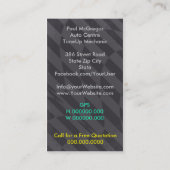 Handlung konzentriert - TuneUp Mechanic Geschäft Visitenkarte (Rückseite)