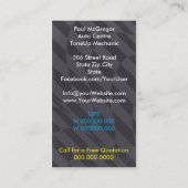 Handlung konzentriert/TuneUp Mechanic Geschäft Visitenkarte (Rückseite)