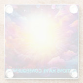 Handlungen haben Folgen Glasuntersetzer (Rückseite)