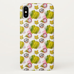 Handlungsfreiheit-strukturiertes Frucht-Muster iPhone X Hülle