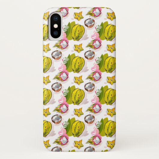 Handlungsfreiheit-strukturiertes Frucht-Muster Case-Mate iPhone Hülle (Rückseite)