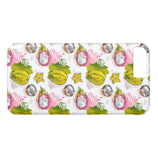 Handlungsfreiheit-strukturiertes Frucht-Muster Case-Mate iPhone Hülle (Rückseite (Horizontal))