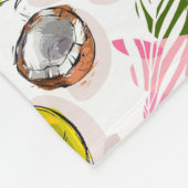 Handlungsfreiheit-strukturiertes Frucht-Muster Fleecedecke (Ecke)