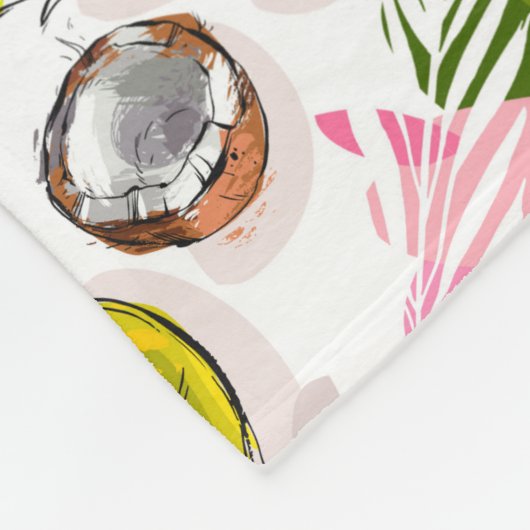 Handlungsfreiheit-strukturiertes Frucht-Muster Fleecedecke (Ecke)