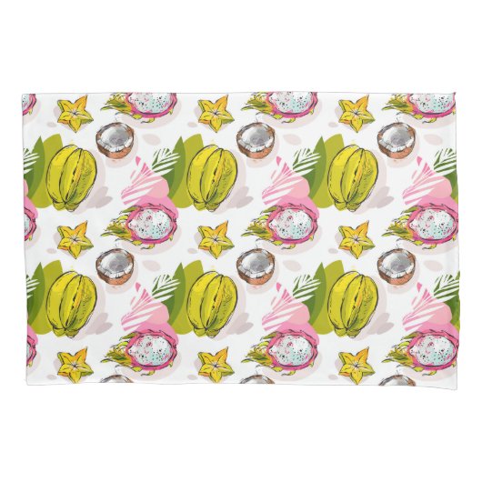 Handlungsfreiheit-strukturiertes Frucht-Muster Kissenbezug (Vorderseite-Links)