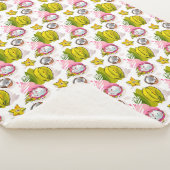 Handlungsfreiheit-strukturiertes Frucht-Muster Sherpadecke (3/4)