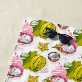 Handlungsfreiheit-strukturiertes Frucht-Muster Strandtuch (Beispiel)