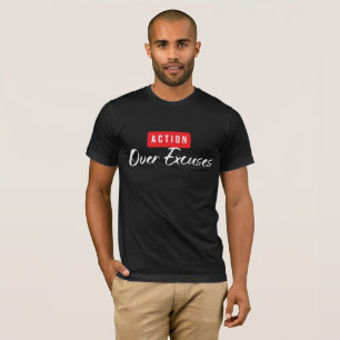 Handlungsstarke rote Schaltfläche Minimalist Motiv T-Shirt