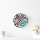 Handmade abstract painting - Kook Art - Wall Clock Runde Wanduhr (Zuhause)