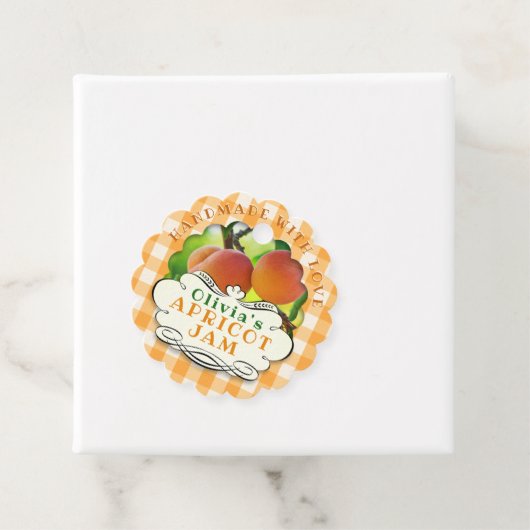 Handmade Apricot Jam Geschenkanhänger (Beispiel)