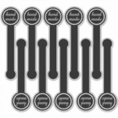 Handmade Black & Pudding Sealing Aufkleber (Vorderseite)