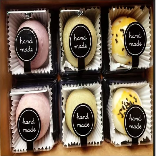 Handmade Black & Pudding Sealing Aufkleber