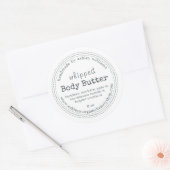 Handmade Body Butter Bio Business Label Runder Aufkleber (Umschlag)