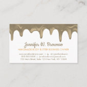 Handmade Body Butter Business Tropfen Visitenkarte (Rückseite)