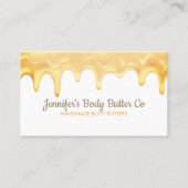 Handmade Body Butter Business Tropfen Visitenkarte (Vorderseite)