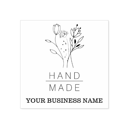 Handmade Botanic Bouquet Blumengeschäft Gummistempel (Prägung)