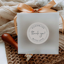 Handmade-Business dank Packaufkleber-Etikett Runder Aufkleber