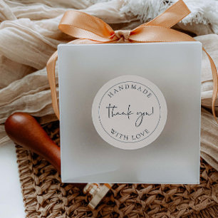 Handmade-Business dank Packaufkleber-Etikett Runder Aufkleber