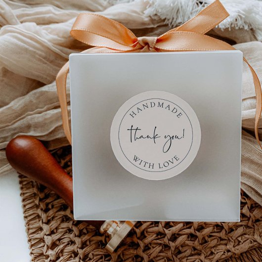 Handmade-Business dank Packaufkleber-Etikett Runder Aufkleber