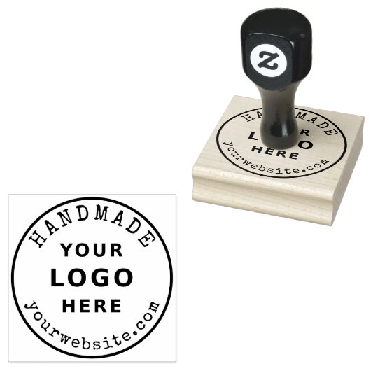 Handmade Business Logo and Website Custom Gummistempel (Stempel)