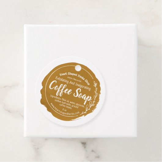 Handmade-Business mit individuellem Coffee-Soap-Et Geschenkanhänger (Beispiel)