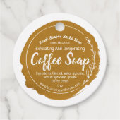 Handmade-Business mit individuellem Coffee-Soap-Et Geschenkanhänger (Vorderseite)