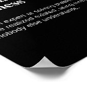 Handmade Business Owner Funny Work Definition Poster (Ecke)