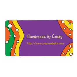 Handmade by - benutzerdefinierbares Etikett