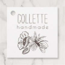 Handmade by Blume Logo Product Hang Tags