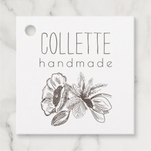 Handmade by Blume Logo Product Hang Tags Geschenkanhänger