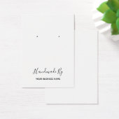 "Handmade by" Earring Display Card (Schreibtisch)