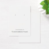 "Handmade by" Earring Display Card (Schreibtisch)