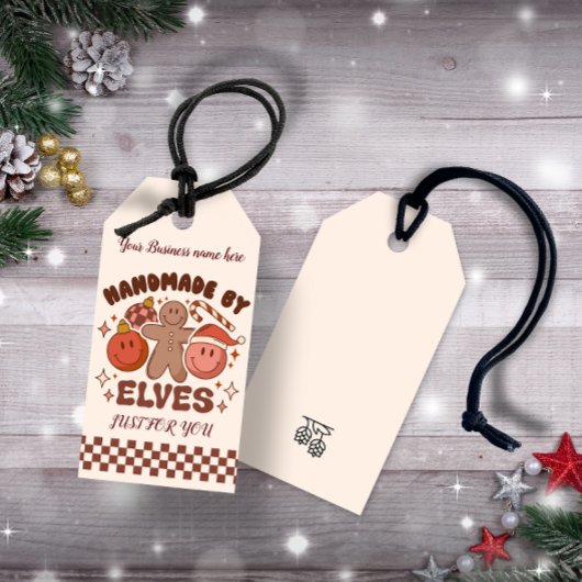 Handmade by ELVES business custom Geschenkanhänger