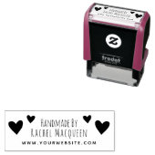 Handmade by Hearts Website Business Packaging Permastempel (Beispiel)
