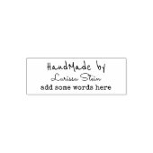Handmade by (Ihr Name) + Text Permastempel (Design)