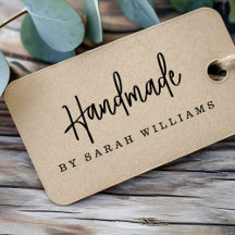 Handmade by individuelle Name Moderne handgeschrie