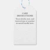 Handmade by Individuelle Name Watercolor Yarn Gift Geschenkanhänger (Rückseite)