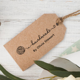 Handmade by Individuelle Name Yarn Kraft Gift Tags Geschenkanhänger