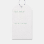 Handmade by - Knetgarne und Betreuungsanleitungen Geschenkanhänger (Rückseite)