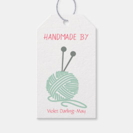 Handmade by - Knetgarne und Betreuungsanleitungen Geschenkanhänger